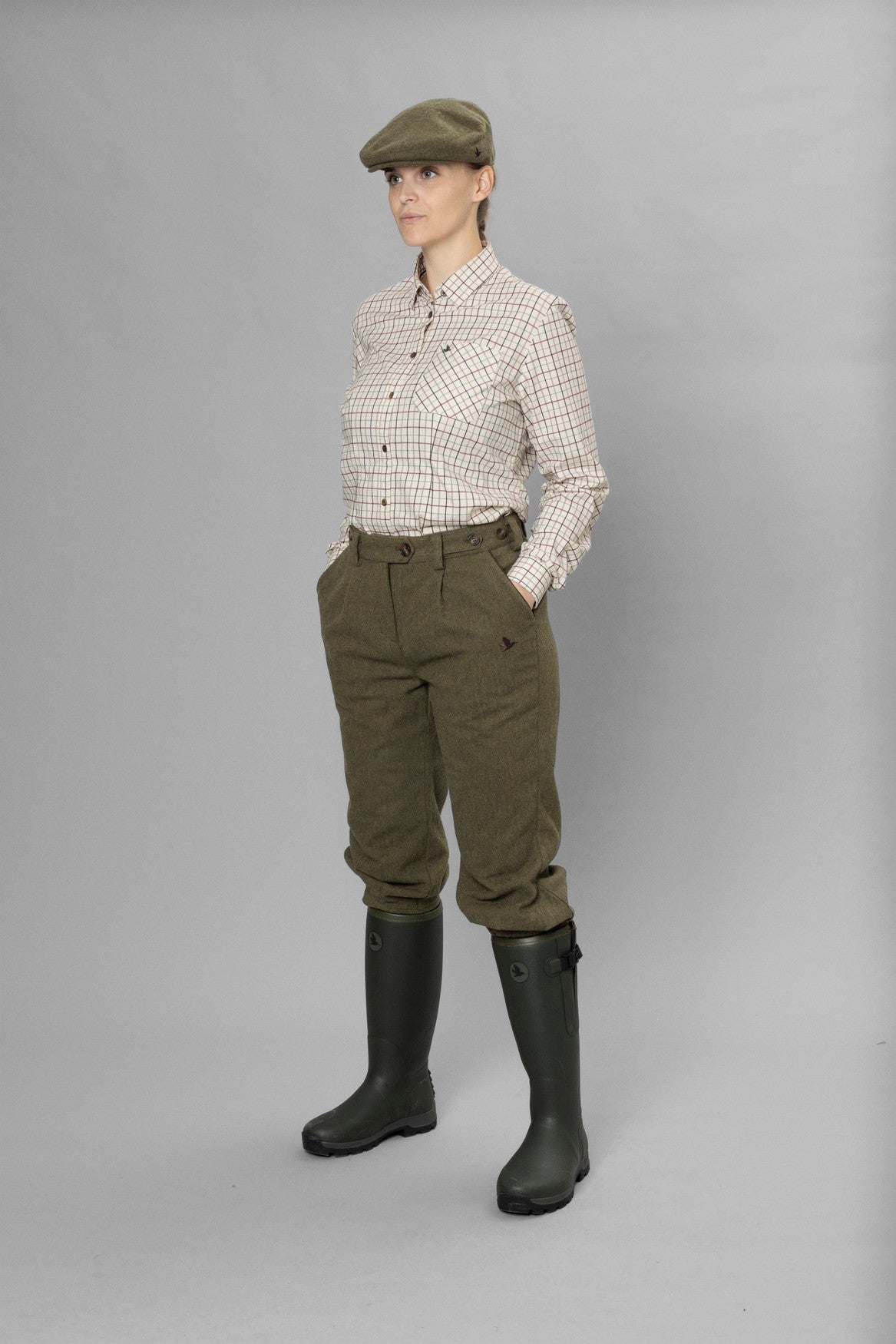 Damskie spodnie Hillside Harriet Breeks Moss green - Seeland