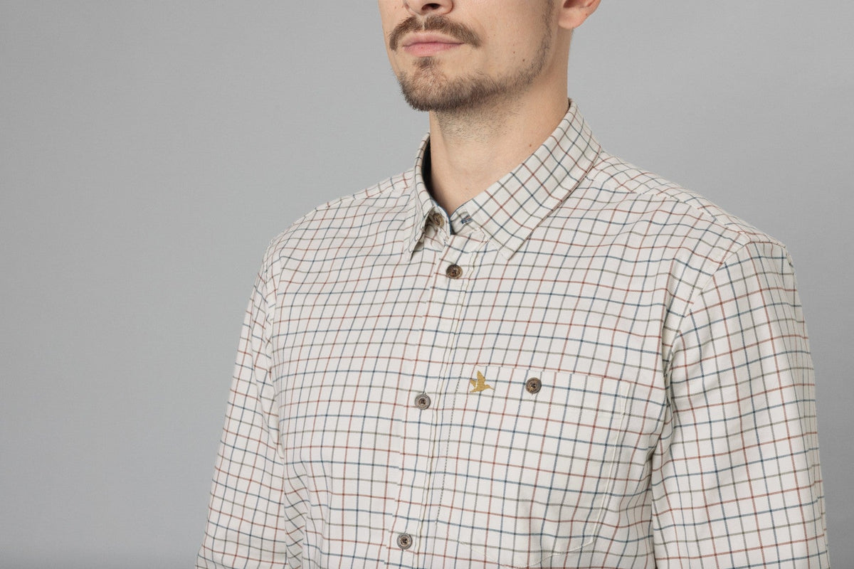 Koszula Oxford Shooting - Grape Leaf/Terracotta Check - Seeland