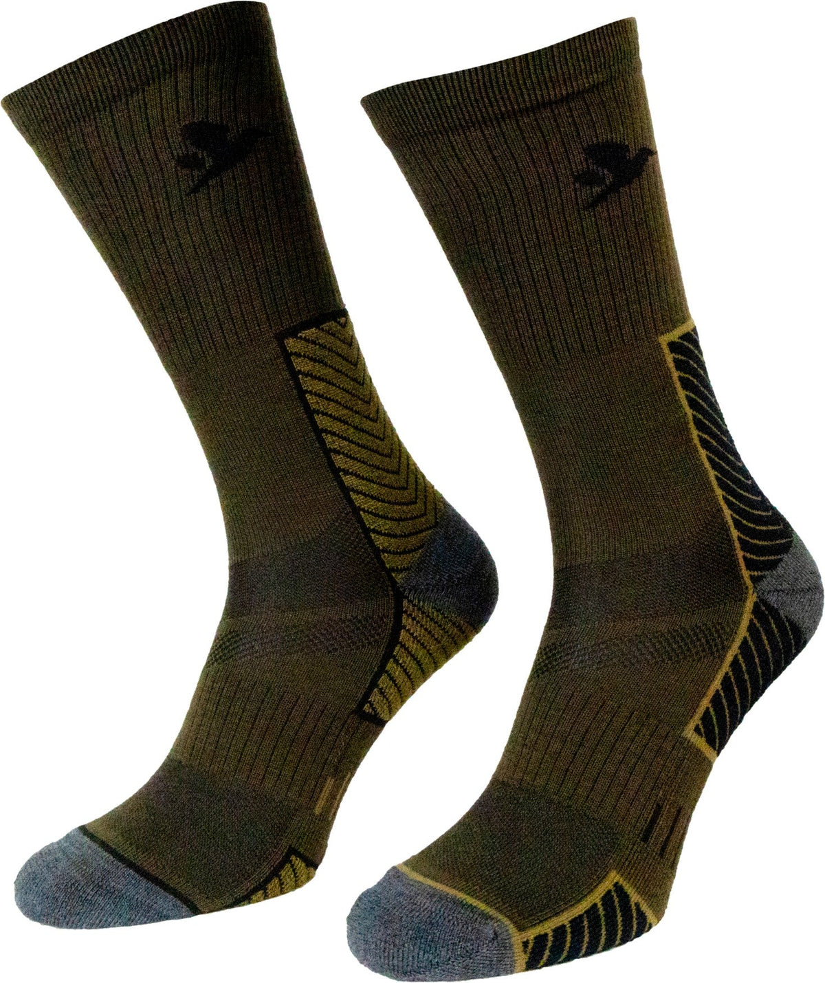 Skarpety Field Merino - 2-pak Pine Green/Military Olive - Seeland