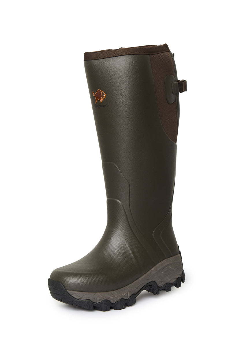 Moor Country Lady 17" Stiefel mit Seiten-Reißverschluss Dunkel Braun - Gateway1
