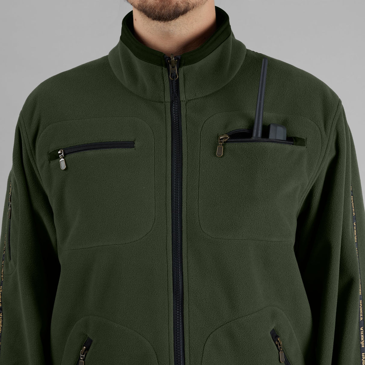Kamko Fleecejacke Grau/Grün - Härkila