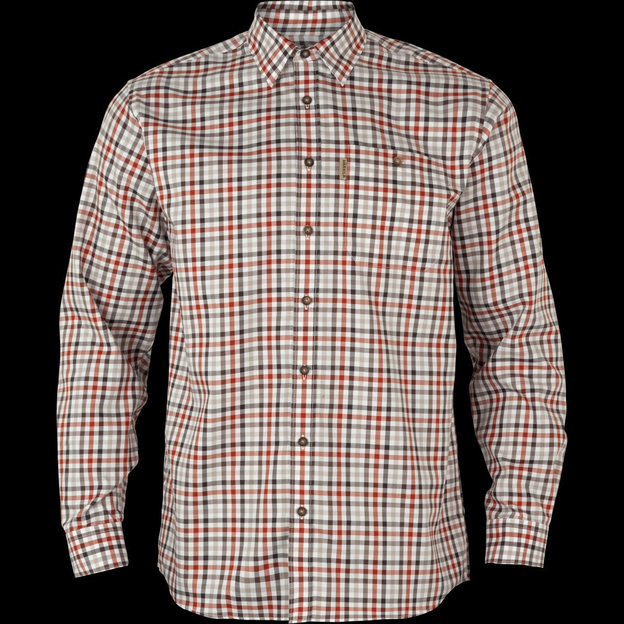 Milford Hemd - Bloodstone red/Weiß - Härkila