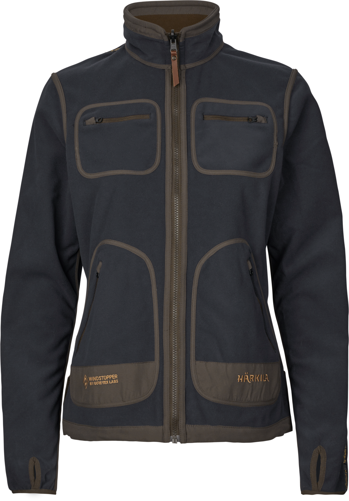 Kamko Fleece Damen – Willow green/Deep well purple – Härkila