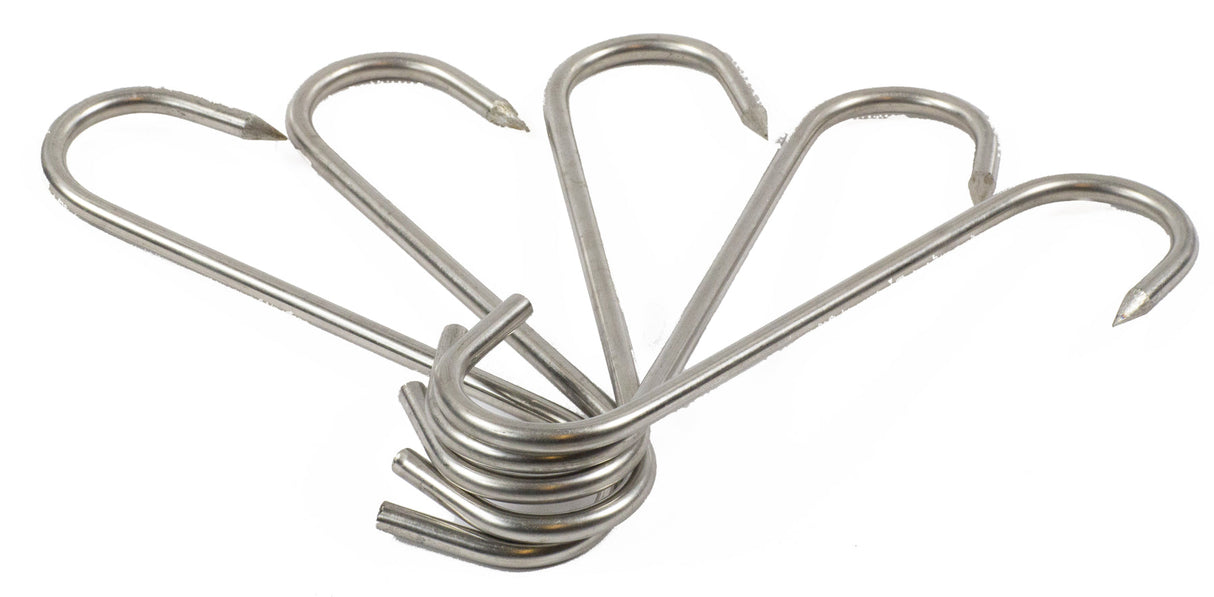 S-Haken, 5 stück. 8mm = max 220 kg. Edelstahl
