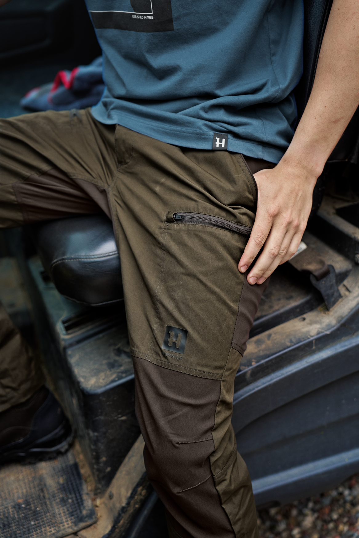 Fjell-Hose - Willow green/Shadow brown - Härkila