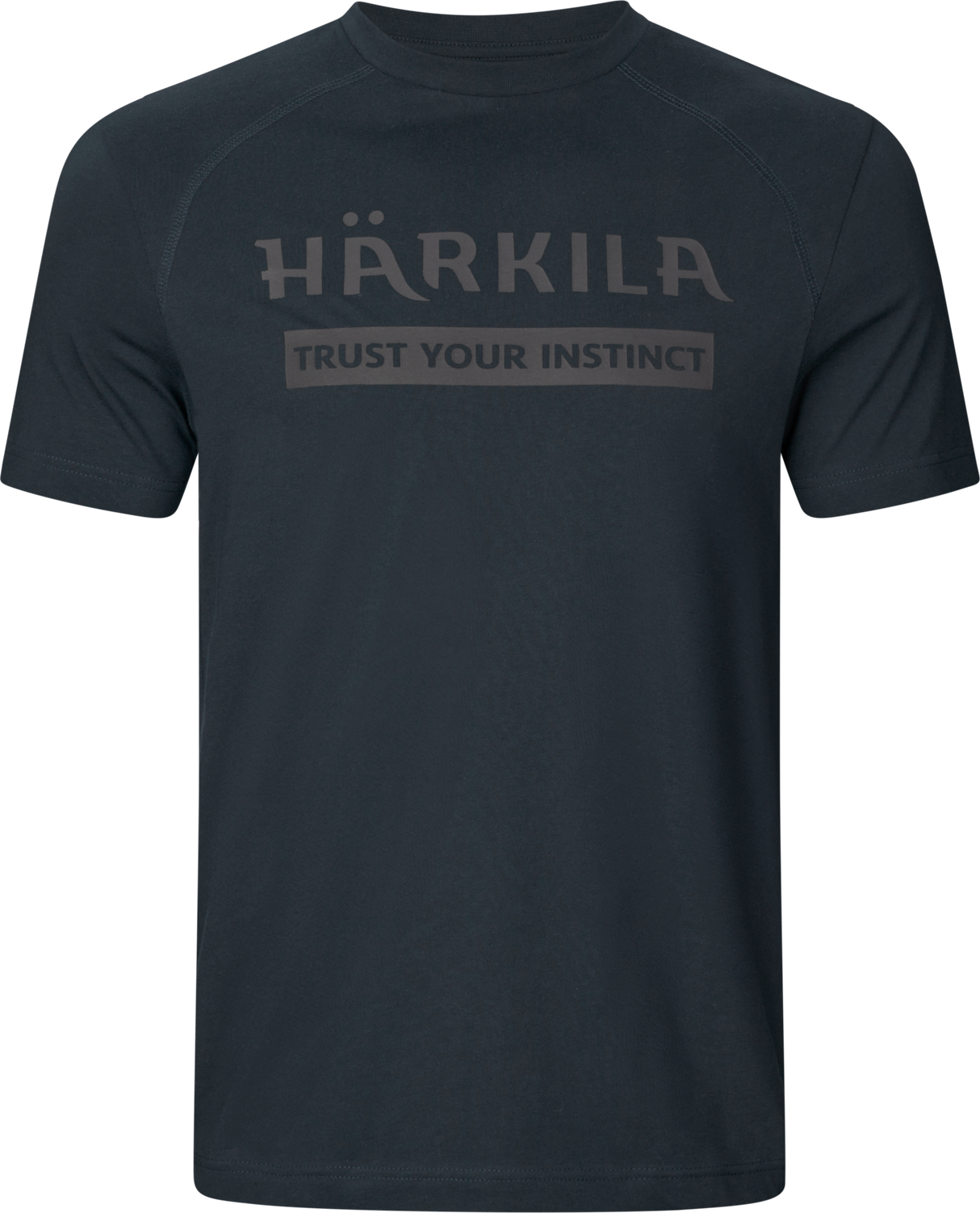 Logo Kurzarm-T-Shirt Dunkelblau – Härkila