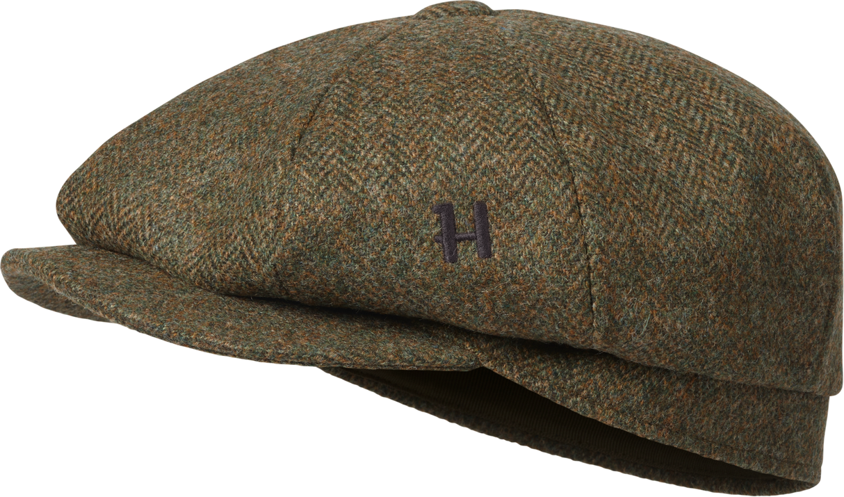 Baker-Boy-Mütze Forest green/Fischgrätmuster – Härkila