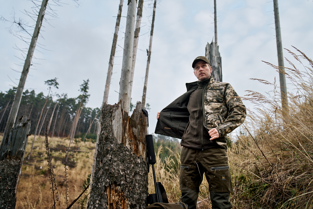 Kamko Mountain WSP Wendbare Fleecejacke Mountain/Shadow Brown – Härkila