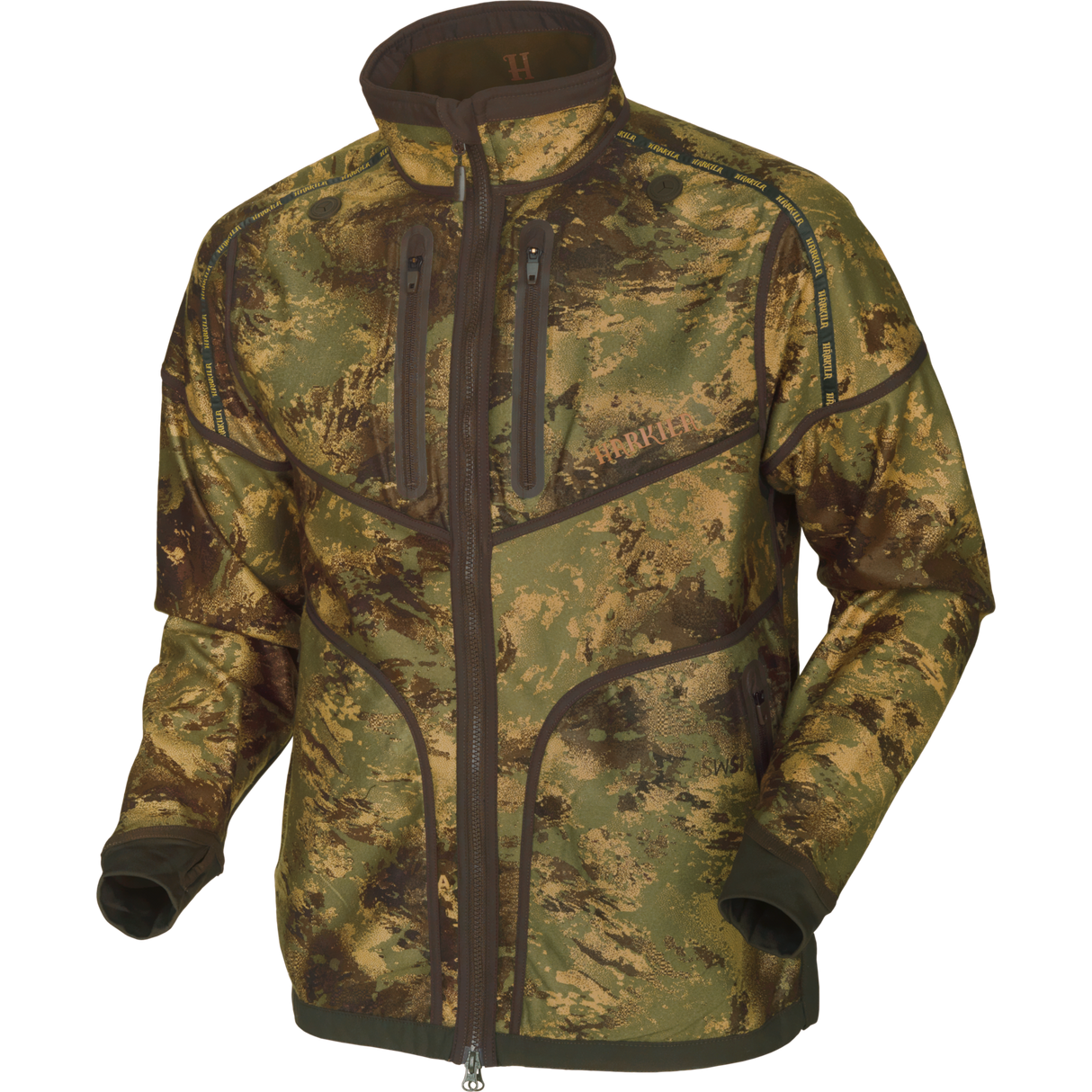 Lynx Wendbare Fleece-Jacke Willow green/AXIS MSP®Forest - Härkila