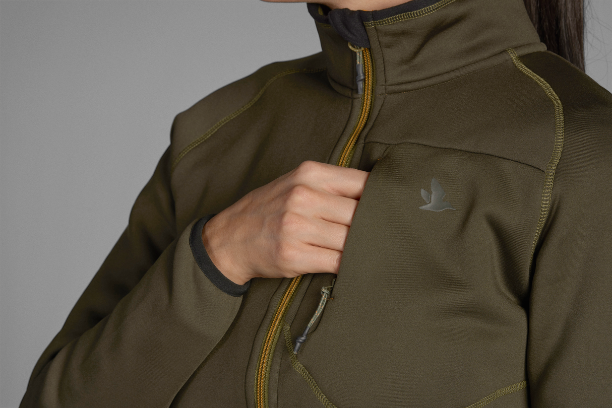 Hawker Fleecejacke mit durchgehendem Reißverschluss Damen Pine green - Seeland