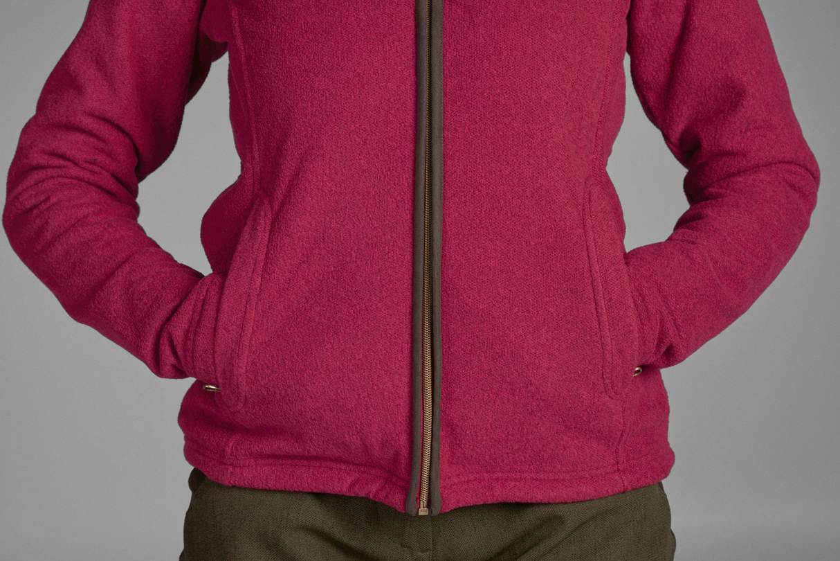 Woodcock Damen-Fleece Classic burgundy - Seeland