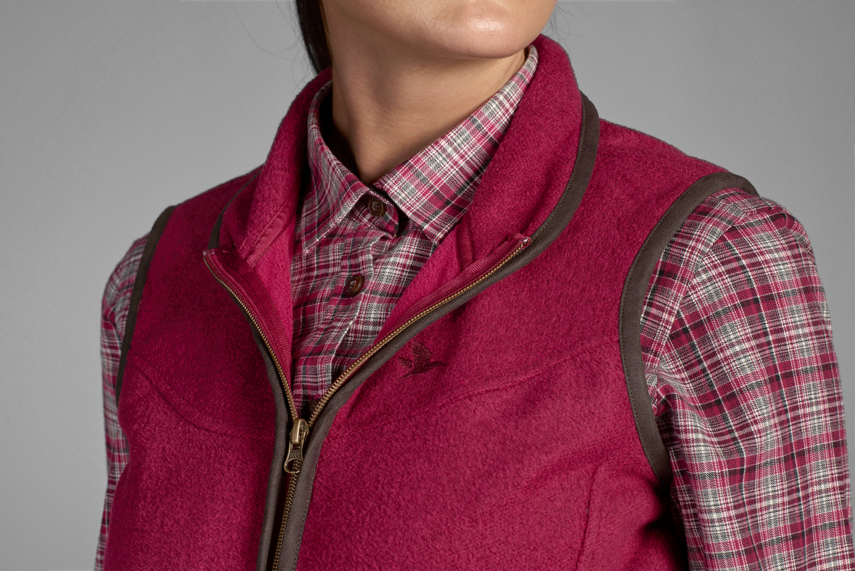 Woodcock Fleeceweste für Damen Classic Bordeaux - Seeland