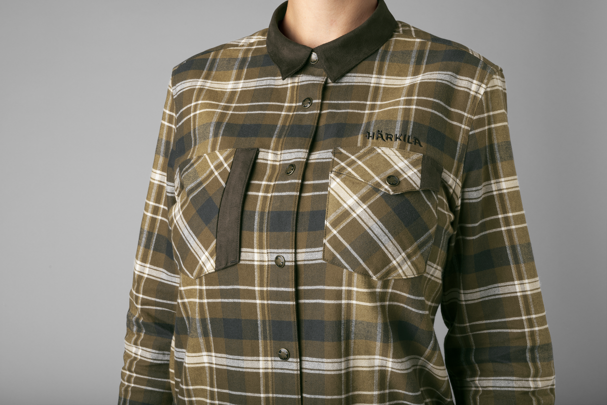 Aivak L/S Hemd - Damen Antique Bronze - Härkila