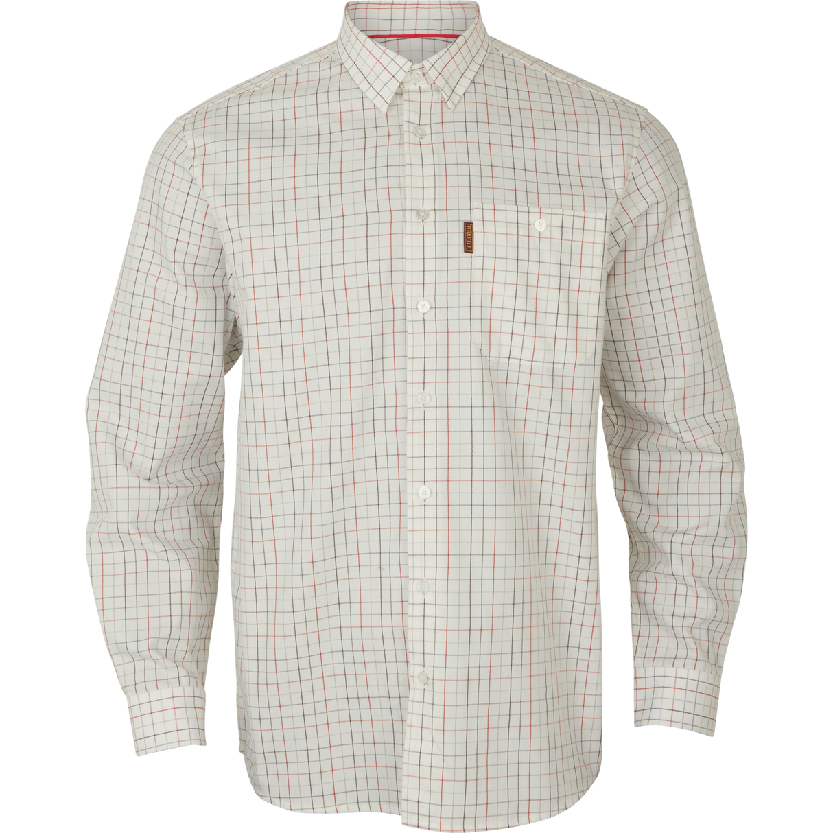 Allerston Langarmhemd - Bloodstone red/Weiß - Härkila