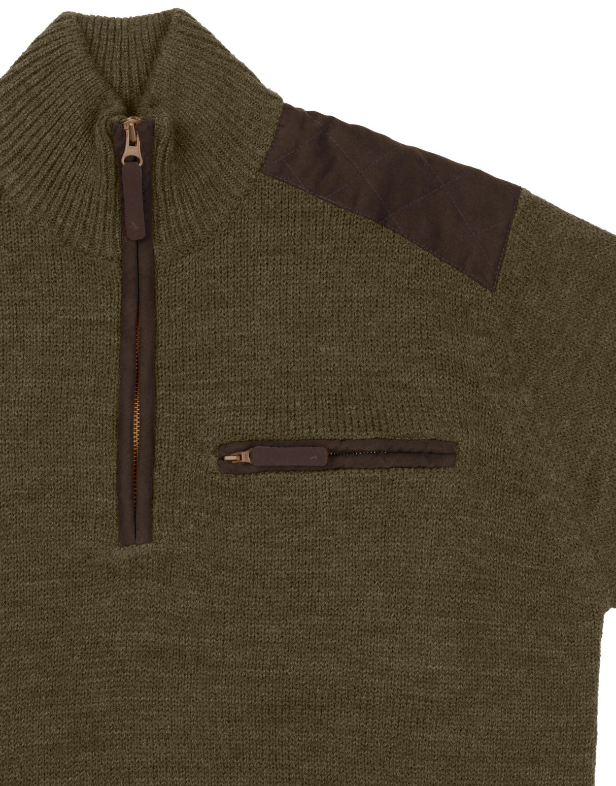 Buckthorn Pullover mit Halbzipper Shaded olive melange - Seeland