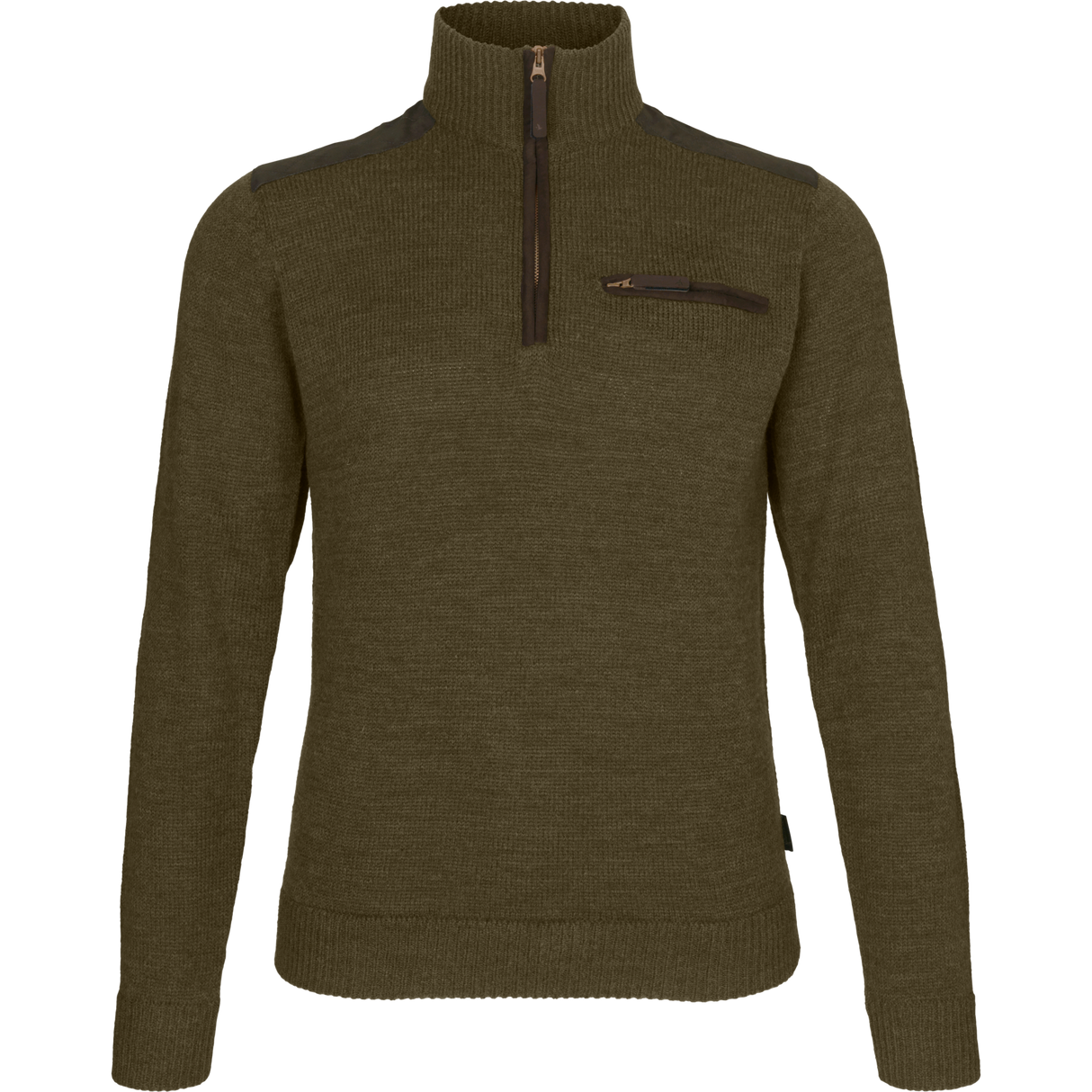 Buckthorn Pullover mit Halbzipper Shaded olive melange - Seeland