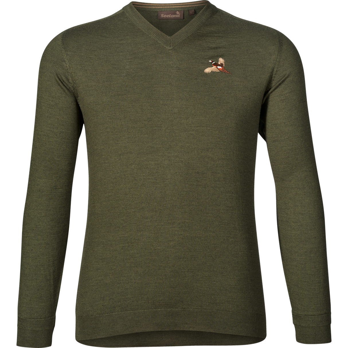 Woodcock V-Ausschnitt-Pullover Classic Green - Seeland