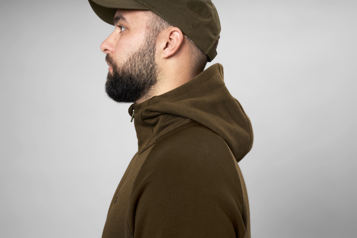 Cross Kapuzenpullover mit Reißverschluss Dark Olive - Seeland