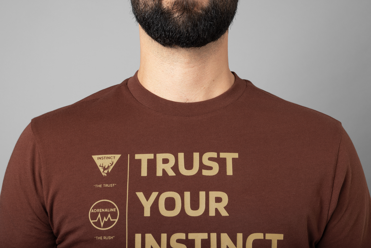 Instinct S/S T-Shirt - Burgundy - Härkila