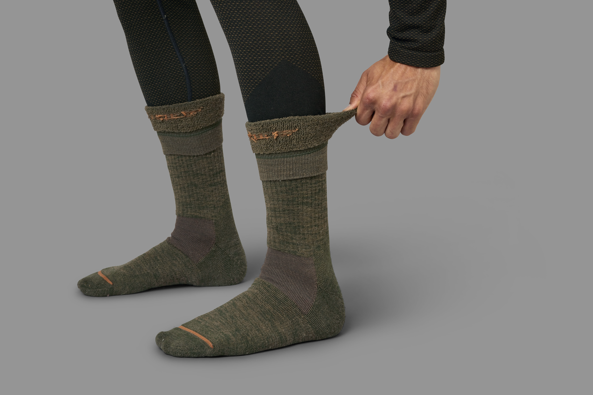 Pro Hunter 2.0 Kurzsocken Willow green/Shadow brown - Härkila