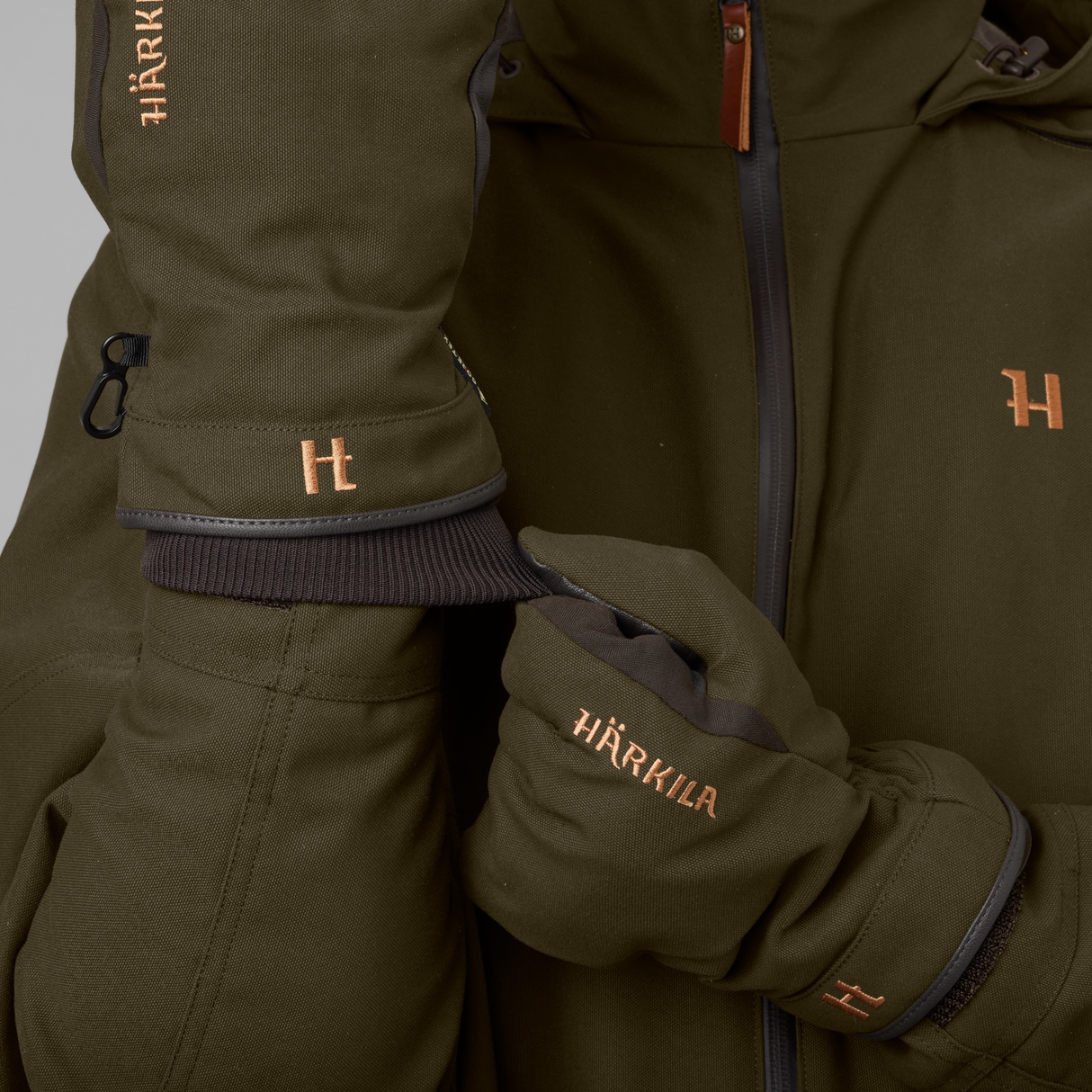 Pro Hunter GTX Handschuh Willow green/Shadow brown - Härkila