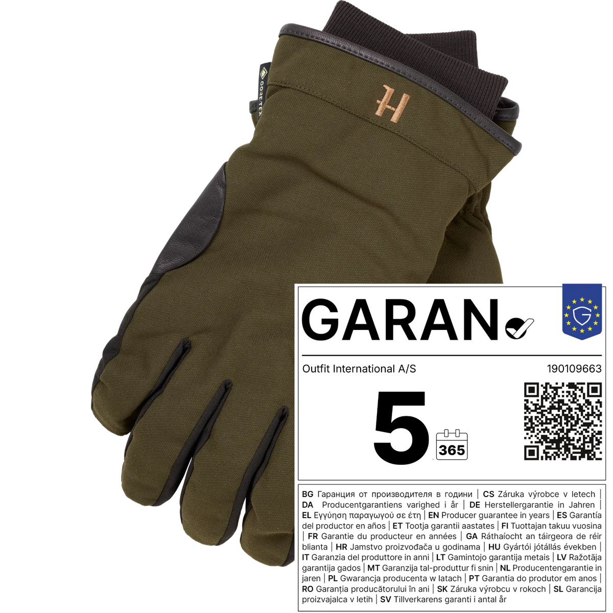 Rękawice Pro Hunter GTX Willow green/Shadow brown