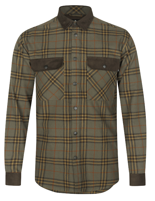Banff Hemd - Grape Leaf/Terracotta Check - Seeland