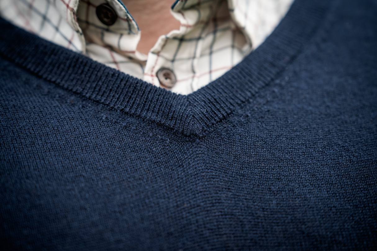 Pine V-Ausschnitt Pullover – Merlot – Seeland