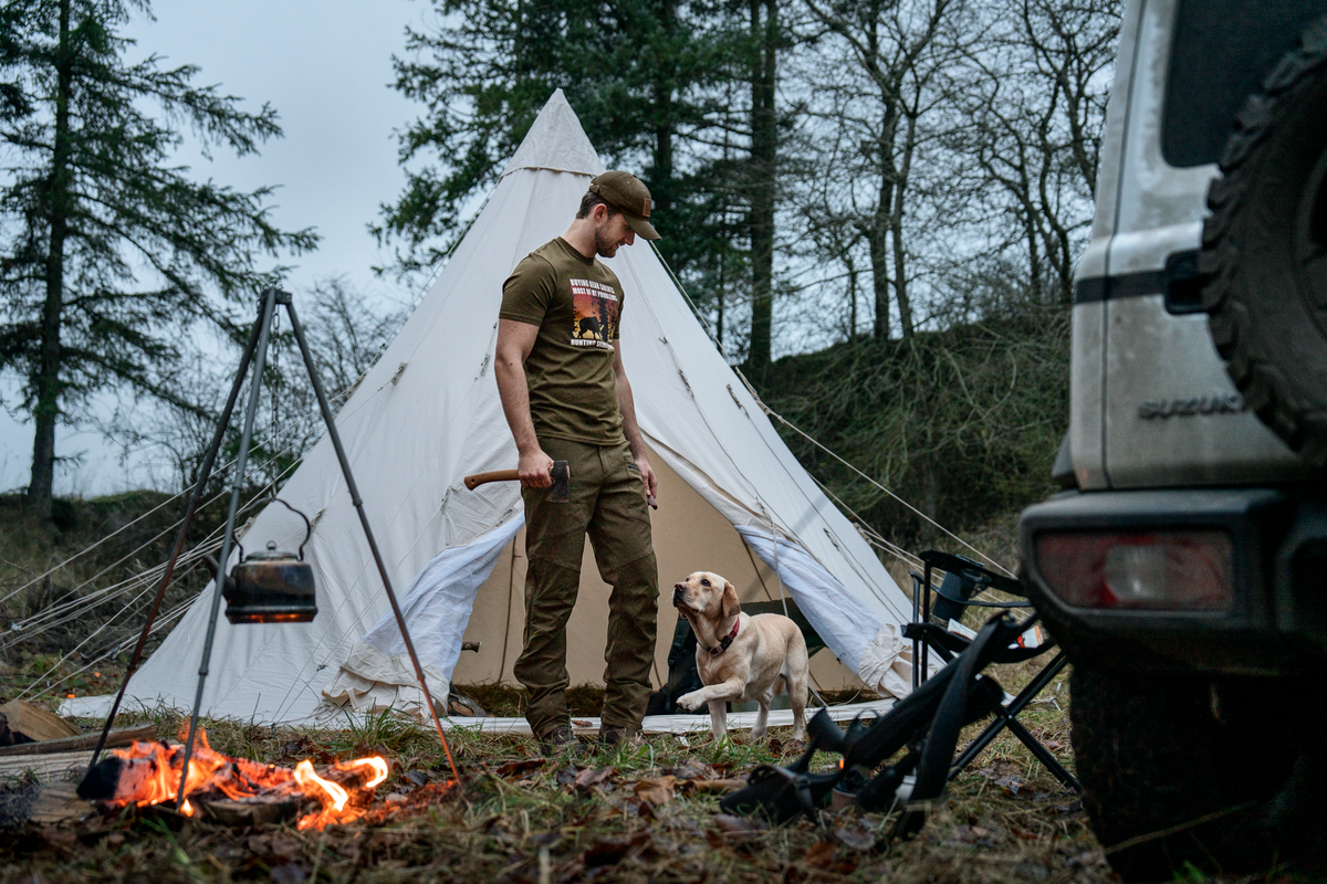 Highseat Sunset T-shirt - Light Pine - Seeland