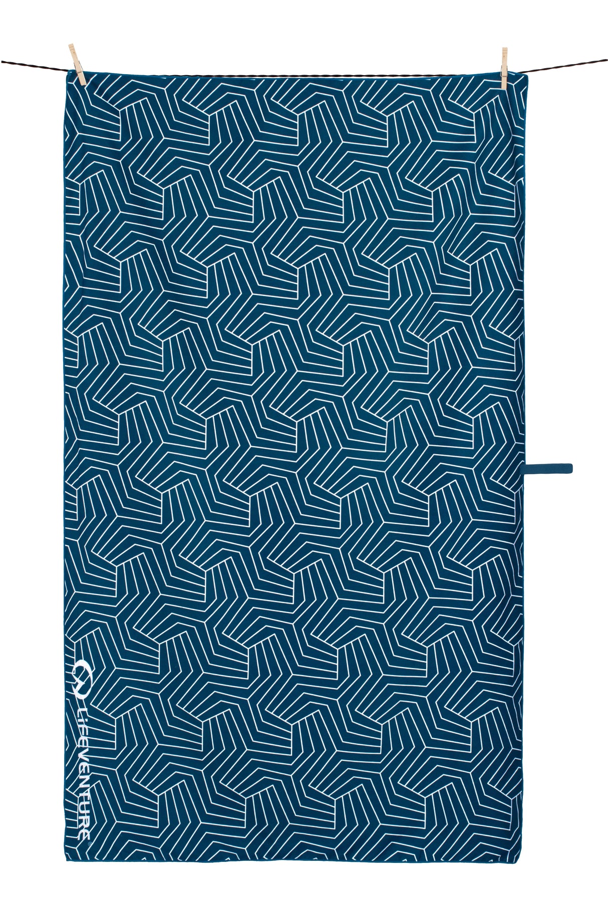 Recyceltes SoftFibre Trek Handtuch, geometrisch – Life Venture