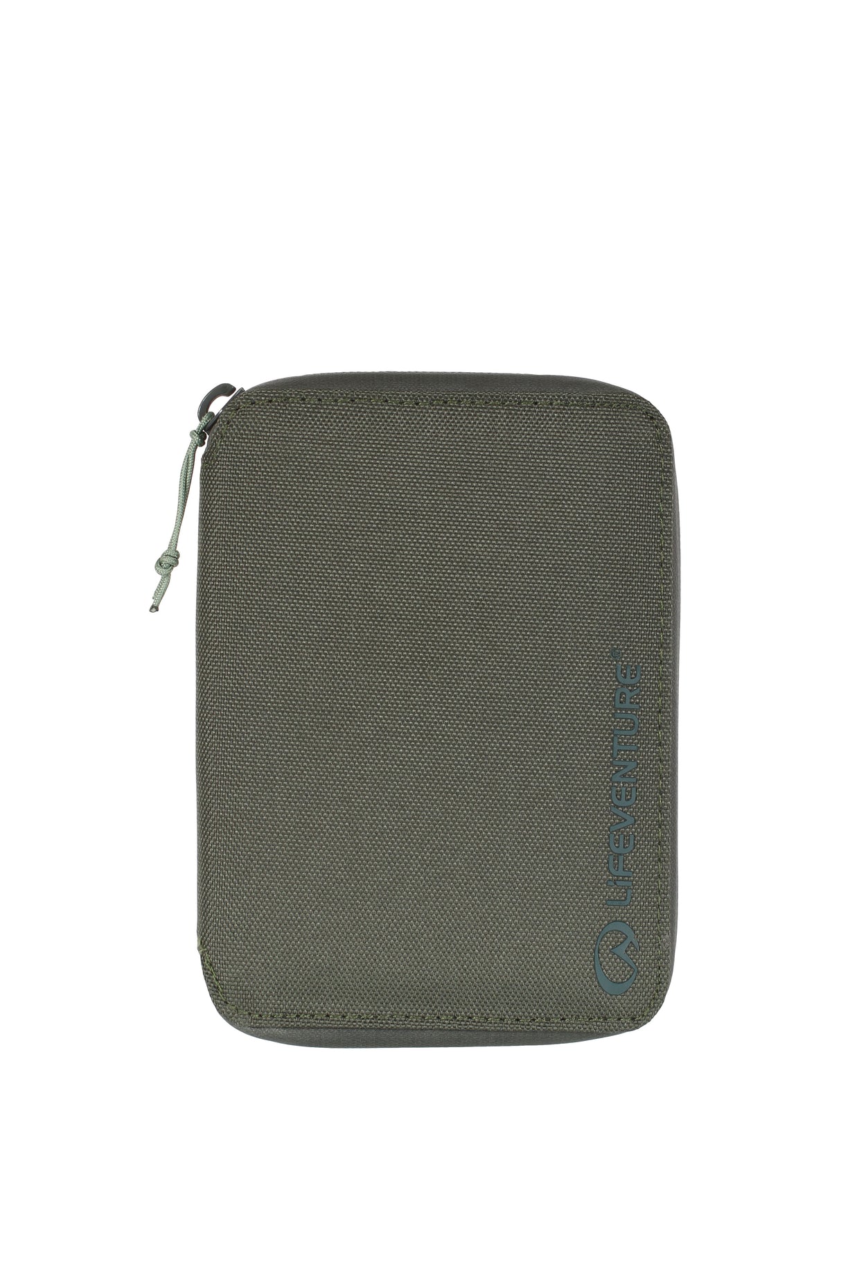RFID-Mini-Reisegeldbörse, recycelt, Oliv – Life Venture