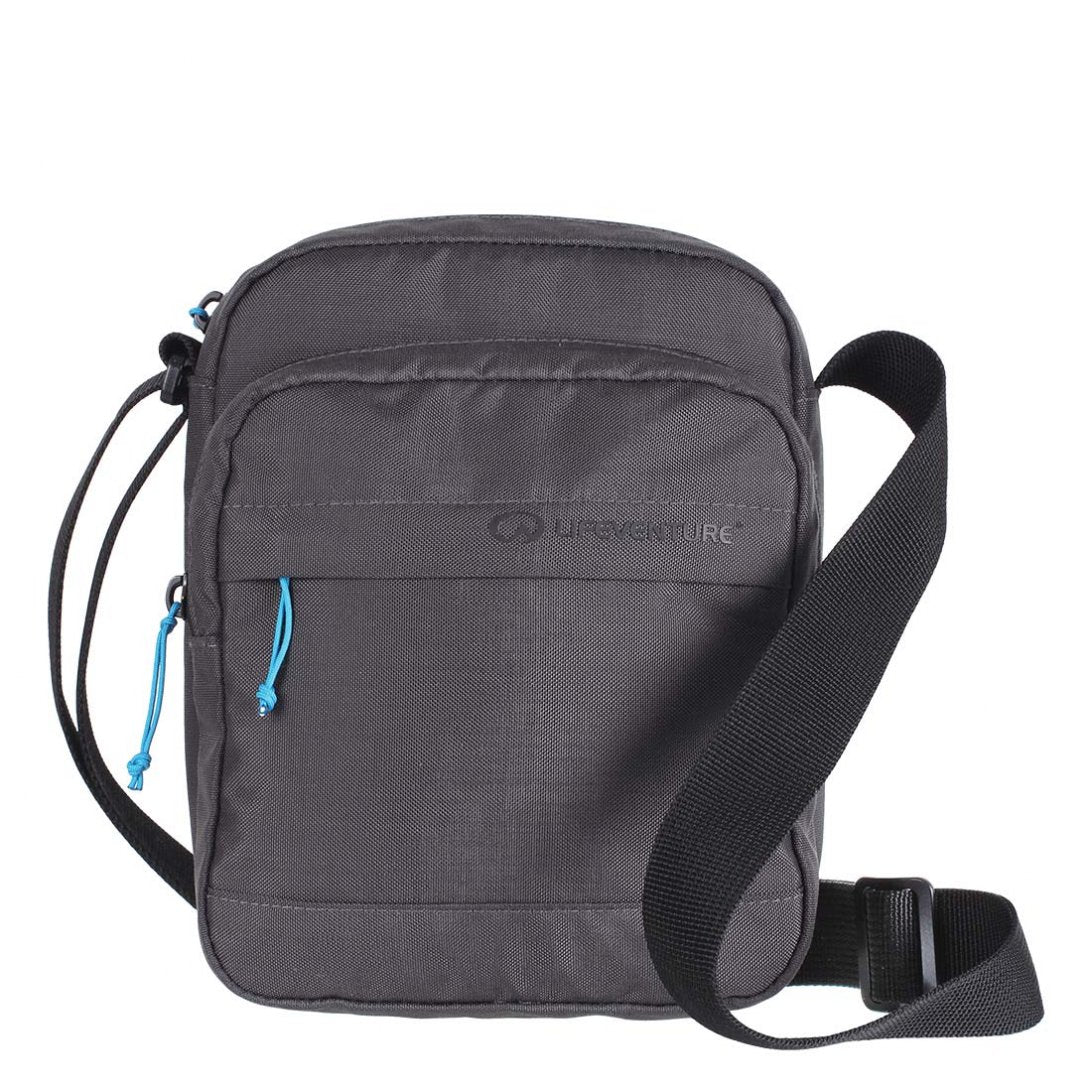 RFiD-Umhängetasche, recycelt, Grau – Life Venture