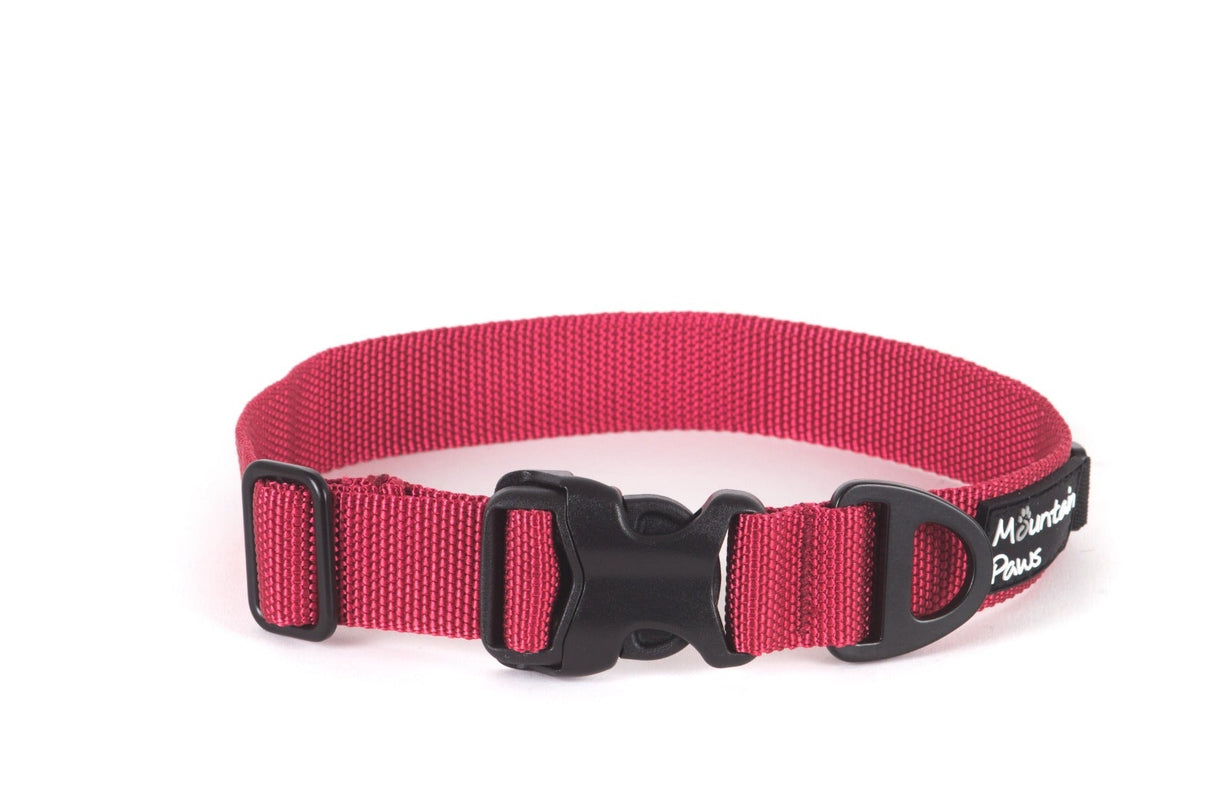 Extra robustes Hundehalsband Medium Rot – Mountain Paws