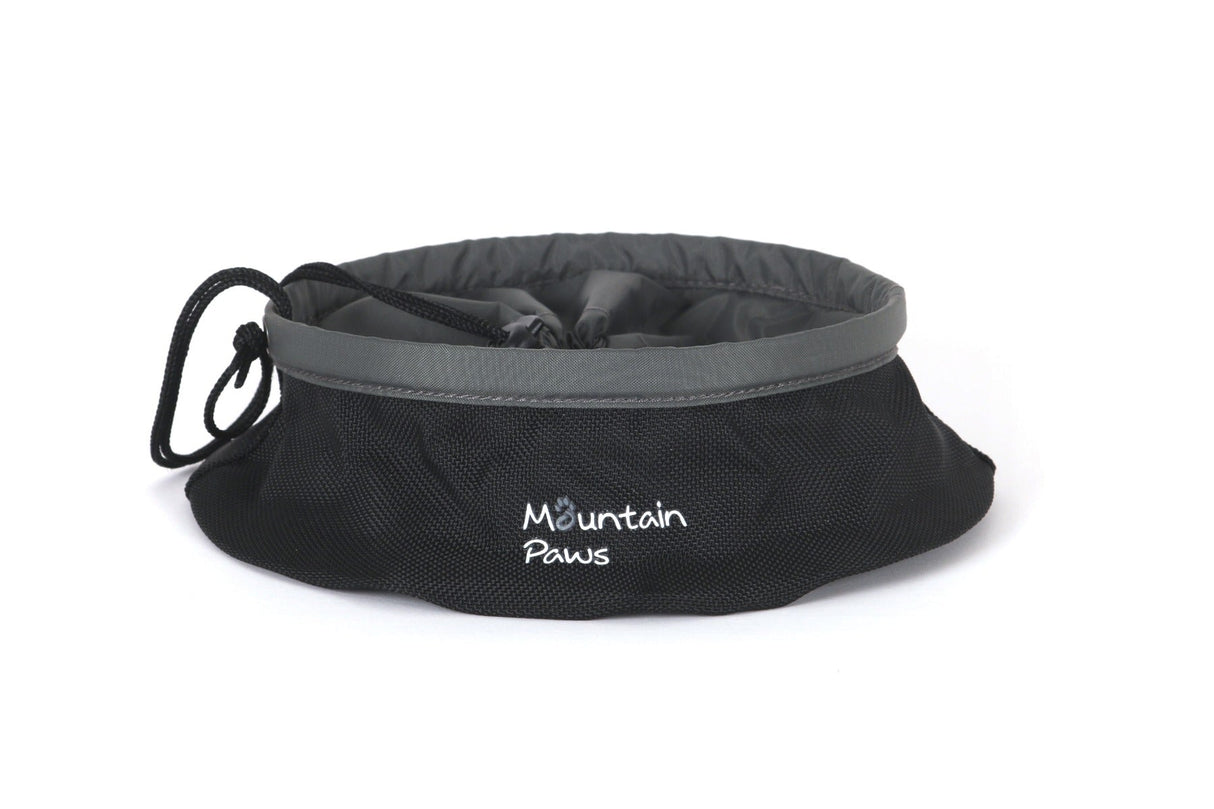 Zusammenklappbare Futterschüssel Schwarz – Mountain Paws