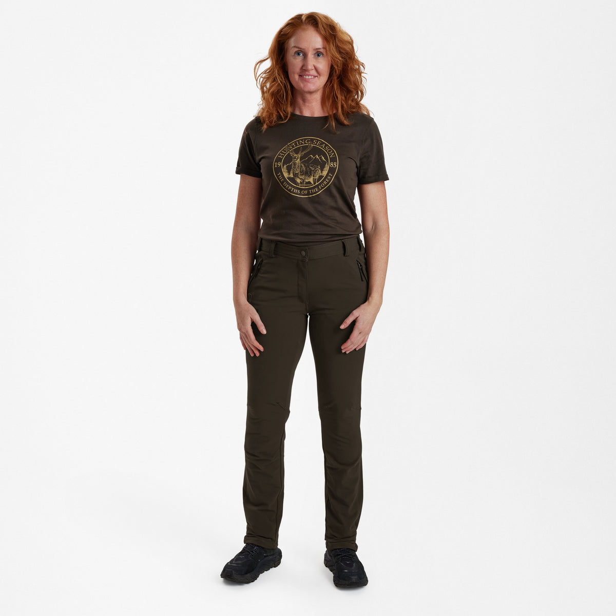 Spodnie Lady Ann Full Stretch - Fallen Leaf - Deerhunter