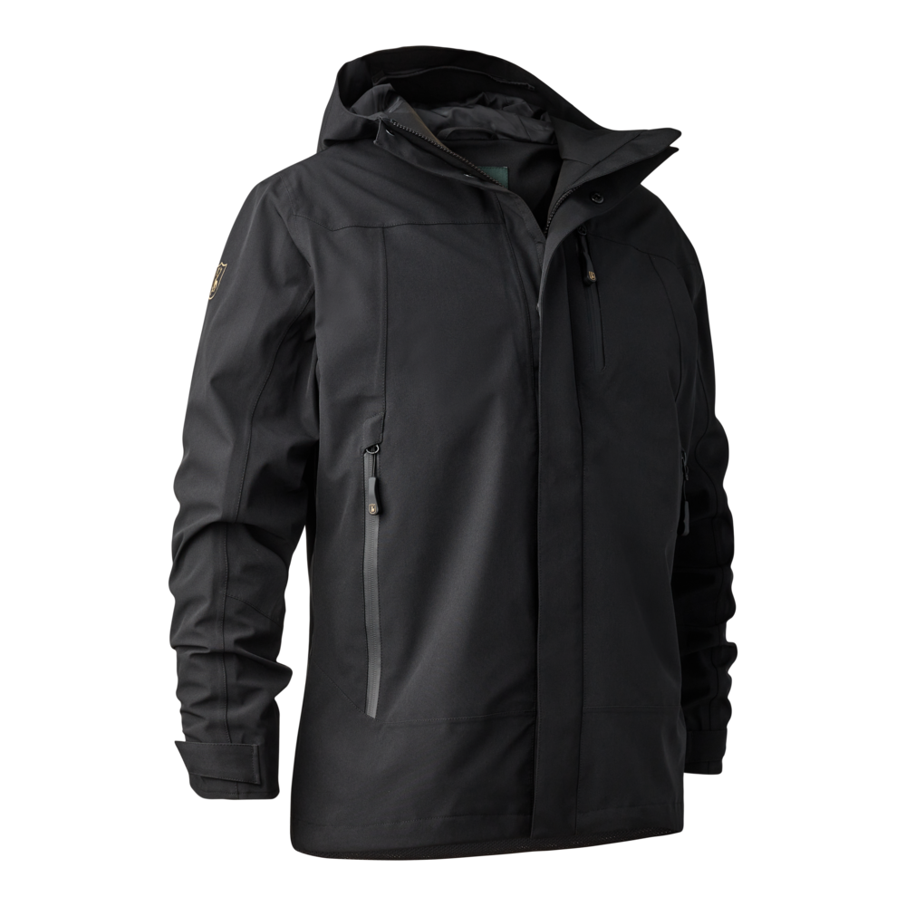 Sarek Shell-Jacke mit Kapuze - Schwarz - Deerhunter