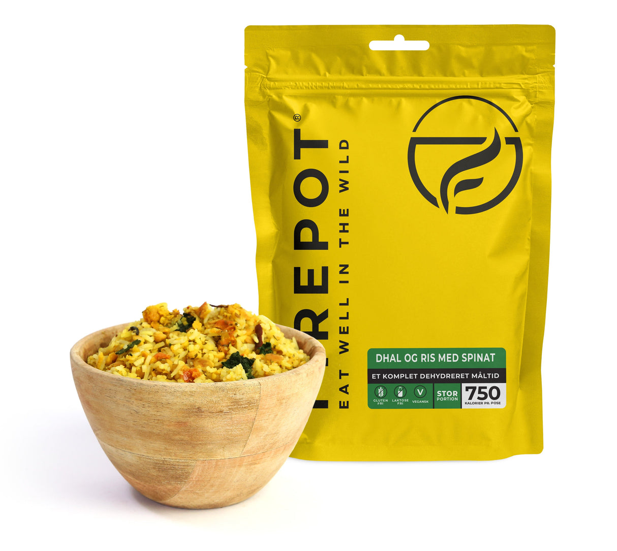 Dhal und Reis mit Spinat – XL – Firepot