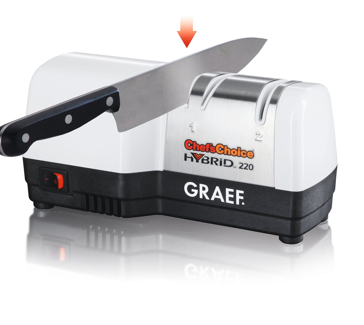 Messerschärfer Hybrid 20° Schleifwinkel - Graef