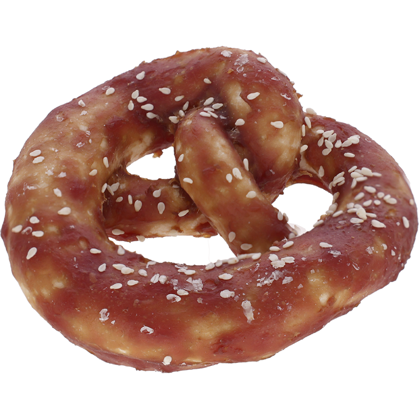 Rinderhaut-Brezel, mittel, 10x10 cm, 75 g – Kerbl
