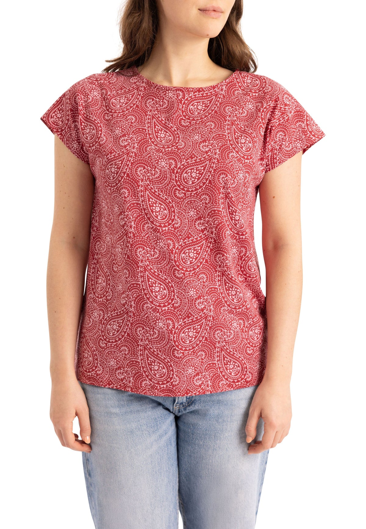 Lucia - Claret Print - Trespass