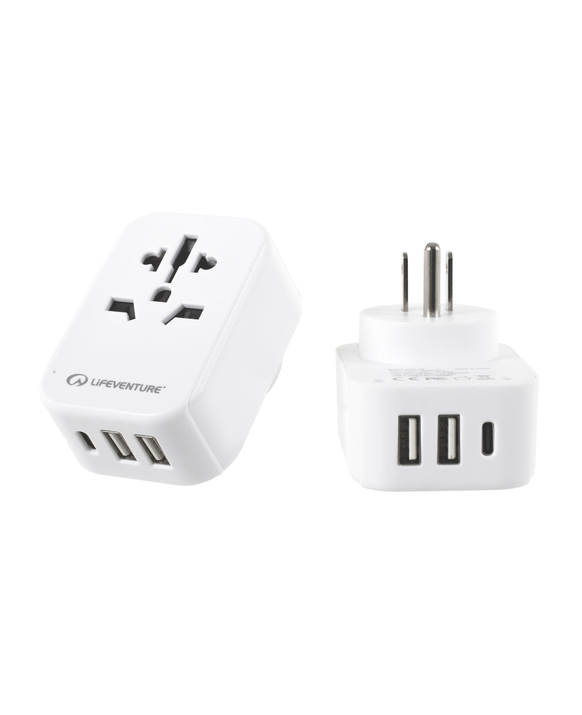 USA-Reiseadapter mit USB- und USB-C-Anschluss – Life Venture