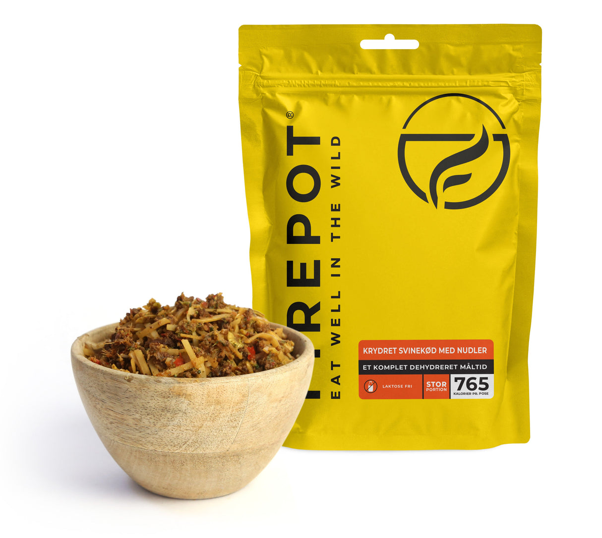 Krydret Svinekød med Nudler - XL - Firepot