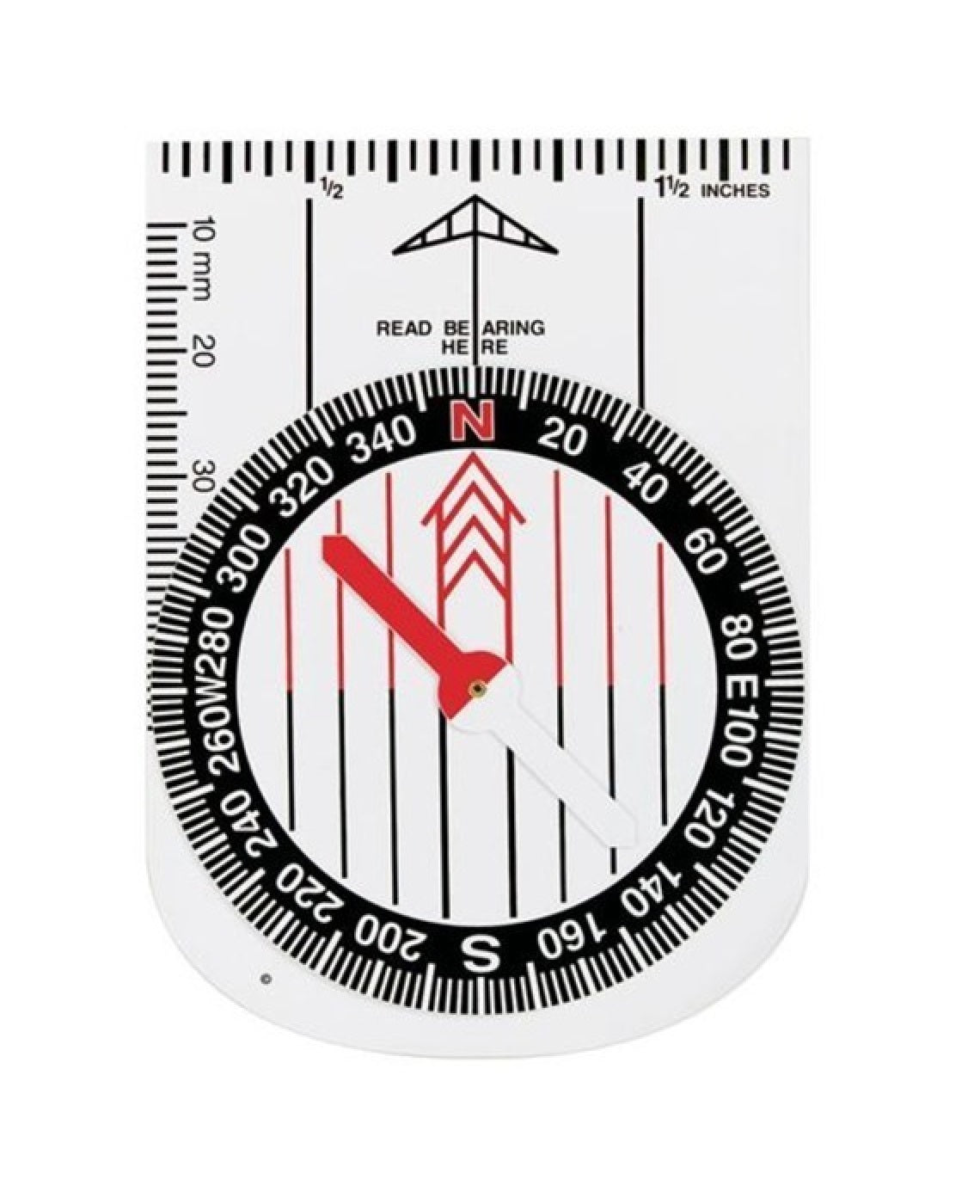 Demonstrationskompass 25x37cm Weiß – Silva