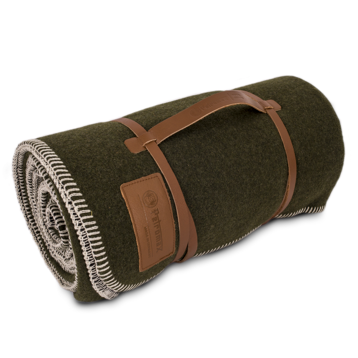 Petromax Wolldecke 150 x 200 cm smoky – Bordeau Red/Chocolate Brown – Petromax