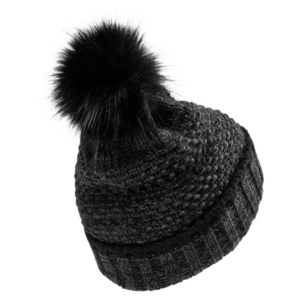 Damen gestrickte Mütze - Schwarz - Deerhunter