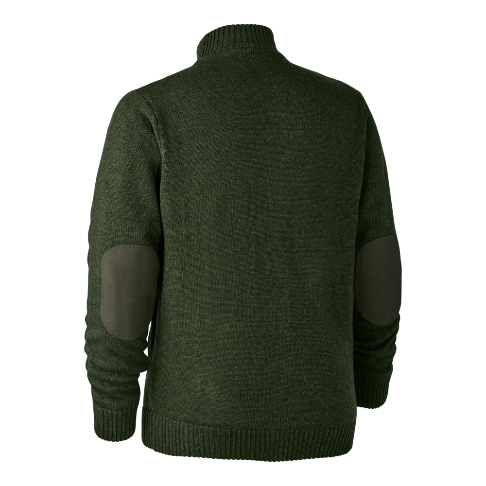 Carlisle Strick-Cardigan mit Stormliner - Green Melange - Deerhunter