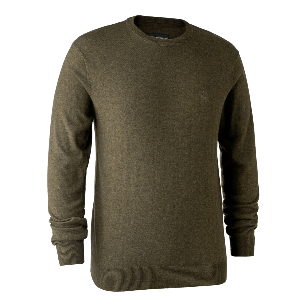 Kingston Strickpullover mit rundem Hals - Cypress - Deerhunter