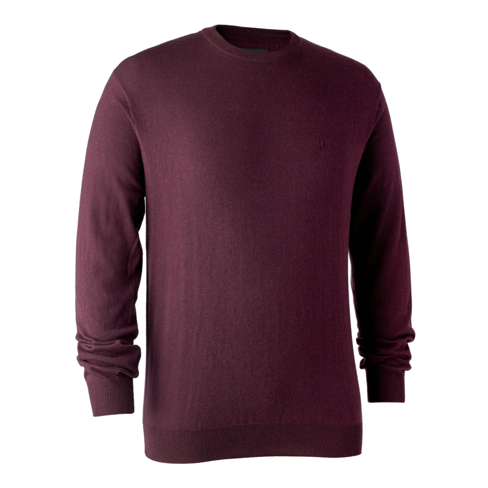 Kingston Pullover mit Rundhals - Burgundy - Deerhunter
