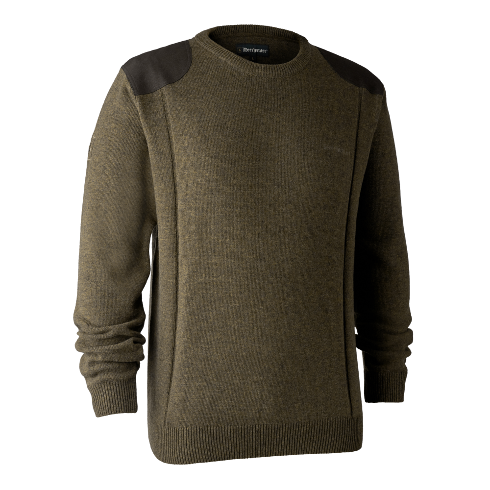 Sheffield Strickpullover mit rundem Hals - Cypress - Deerhunter