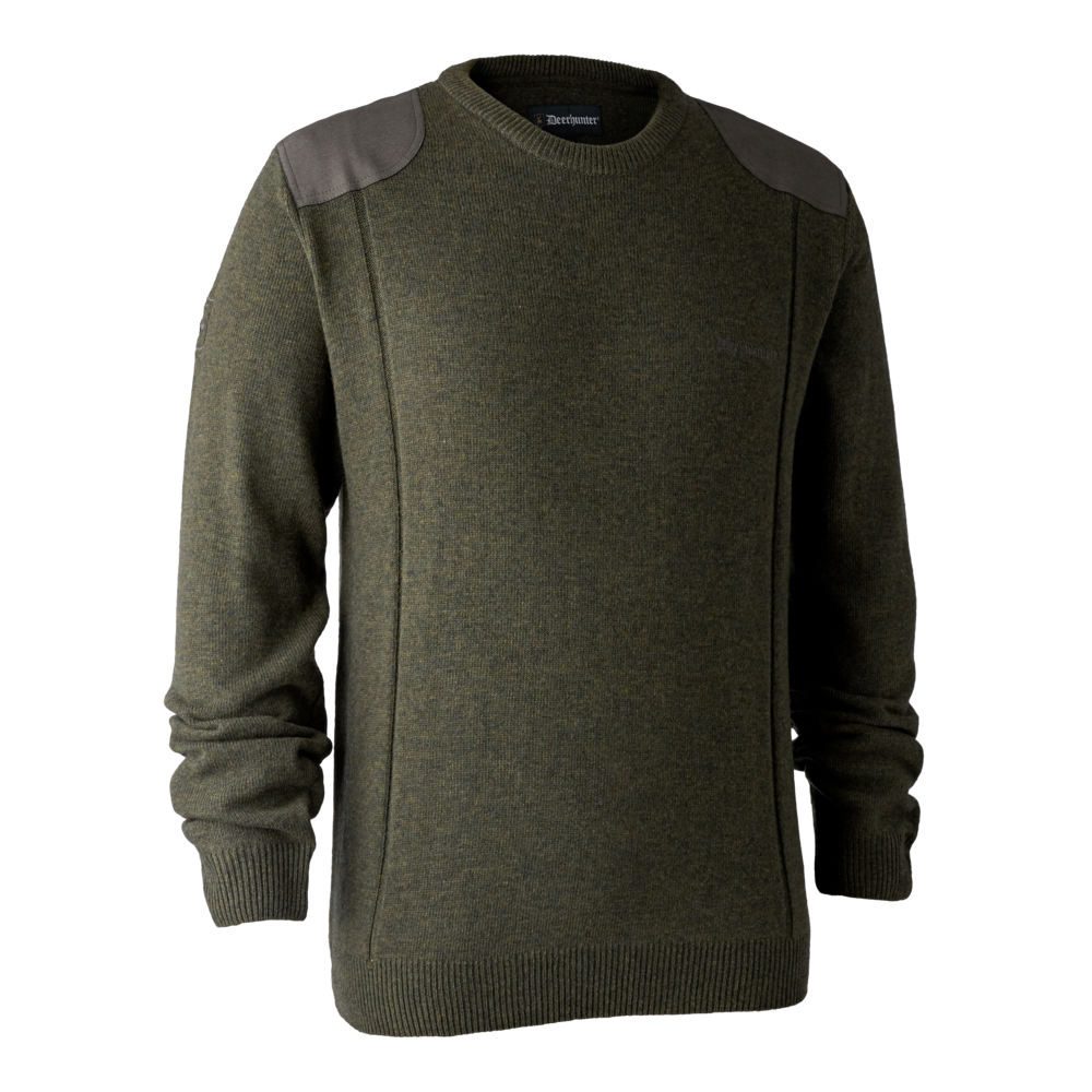 Sheffield Strickpullover mit Rundhalsausschnitt - Grün - Deerhunter